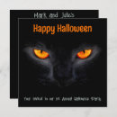 Search for black cat halloween invitations Orange