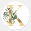 Search for floral letter k stickers Gold