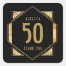 Search for black gold 50th birthday stickers Thank you
