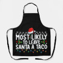 Search for taco aprons Santa