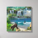 Search for waterfall paintings canvas prints Trees
