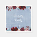 Search for blue and burgundy napkins Floral