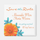 Search for orange blue save the dates Summer