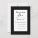 Search for bands rsvp cards Black