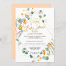 Search for geometric baby shower invitations Greenery