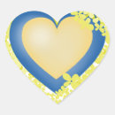 Search for blue flowers stickers Heart