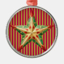 Search for red star christmas tree decorations Stripes