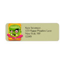 Search for monsters return address labels Halloween
