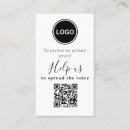 Search for voice business cards Qr code