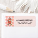 Search for tartan return address labels Gingham