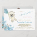 Search for polar bear baby boy shower invitations We can bearly wait