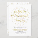 Search for surprise retirement invitations Gold