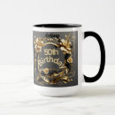 Search for golden birthday mugs Black and gold