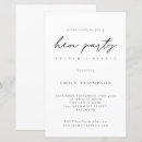 Search for brunch and bubbly invitations Black and white