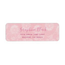 Search for pink lace return address labels Elegant
