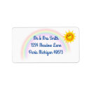 Search for sun return address labels Typography