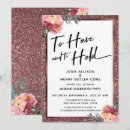 Search for gold flowers invitations Glitter