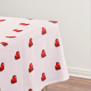 Search for love heart tablecloths I love you