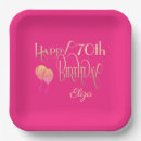 Search for 70th birthday plates Elegant
