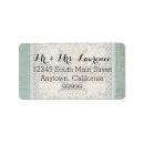 Search for aged paper return address labels Bride