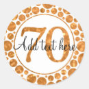 Search for 70th anniversary stickers Birthday