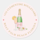 Search for floral bridal address stickers Blush