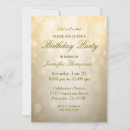 Search for bokeh birthday invitations Glittery