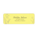 Search for yellow grey return address labels Pretty