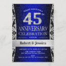Search for 45th anniversary party invitations Damask