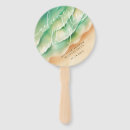 Search for beach wedding hand fans Ocean