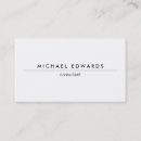 Search for simple plain white business cards Professional