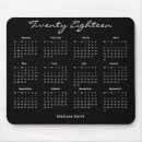 Search for simple calendar mousepads Black