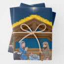 Search for nativity scene christmas wrapping paper Religious