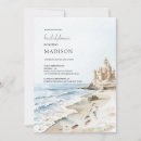 Search for sand bridal shower invitations Watercolor