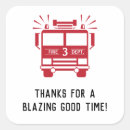 Search for fire alarm stickers Red fire truck