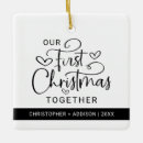 Search for 1st together christmas tree decorations Calligraphy