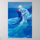 Search for vintage mermaid posters Water