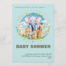 Search for cartoon baby shower invitations Animals