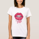 Search for dripping lips tshirts Pink