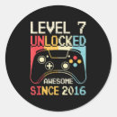 Search for 7th birthday boy stickers Gamer