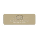 Search for taupe brown return address labels Stylish