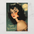 Search for vintage happy halloween postcards Girl