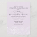 Search for lavender lace wedding invitations White