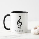 Search for treble mugs Black and white