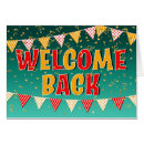 Search for welcome back cards Colourful
