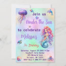 Search for mermaid birthday invitations Rainbow