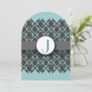 Search for aqua and grey wedding invitations For her