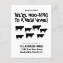 Search for humorous moving announcement cards Funny