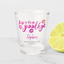 Search for bachelorette shot glasses Kiss the miss goodbye