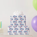 Search for independence day wrapping paper Flag